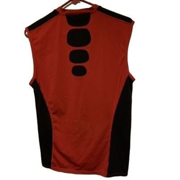 Nike Dri-Fit Size XL Red & Black Sleeveless Base Layer Shirt - Picture 5 of 5